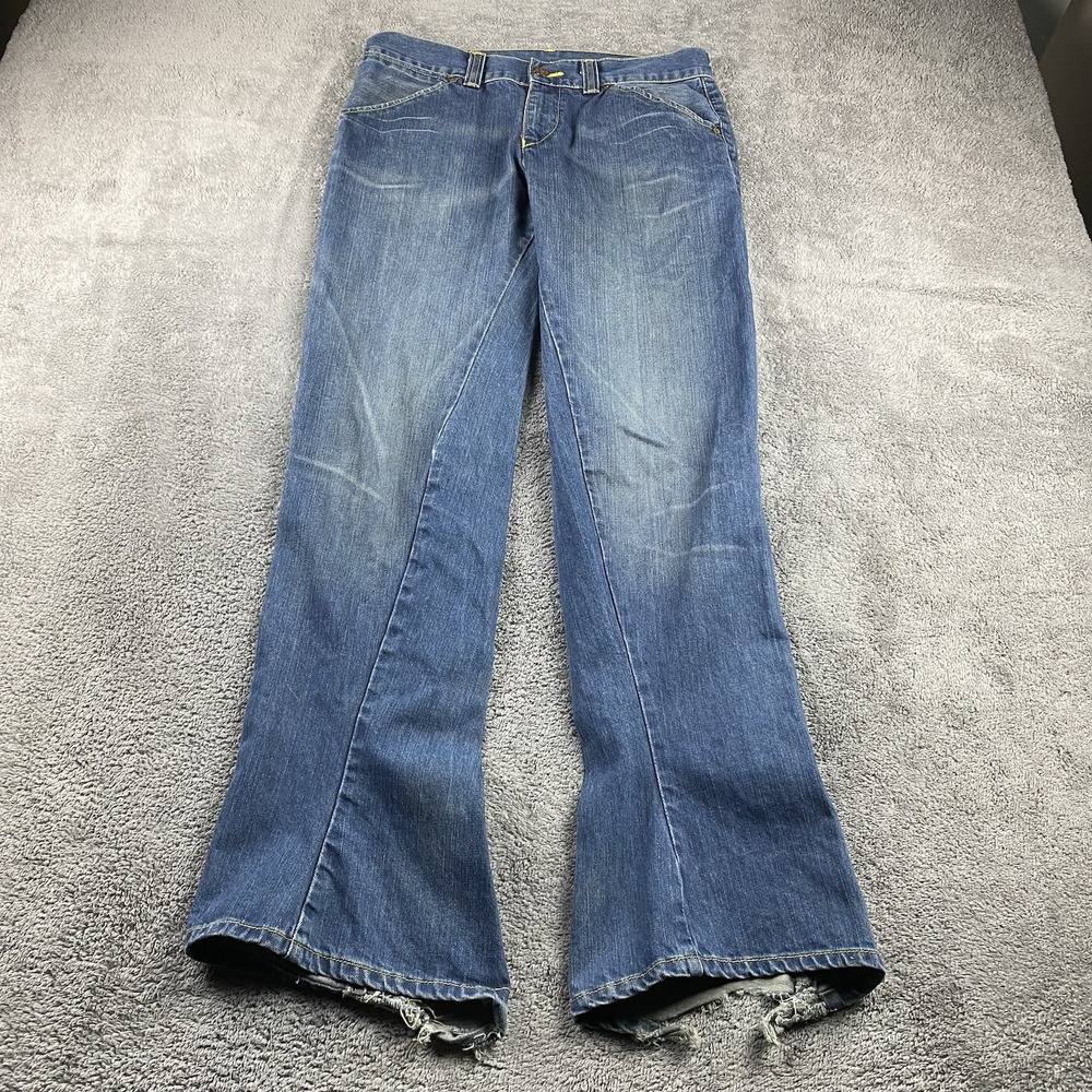 Levis Flare Jeans Womens 31x31 Blue Medium Wash Mid Rise